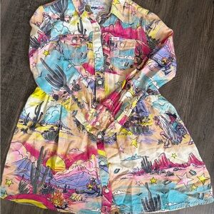Wrangler Barbie Multicolor Southwestern Print dress. Size Medium